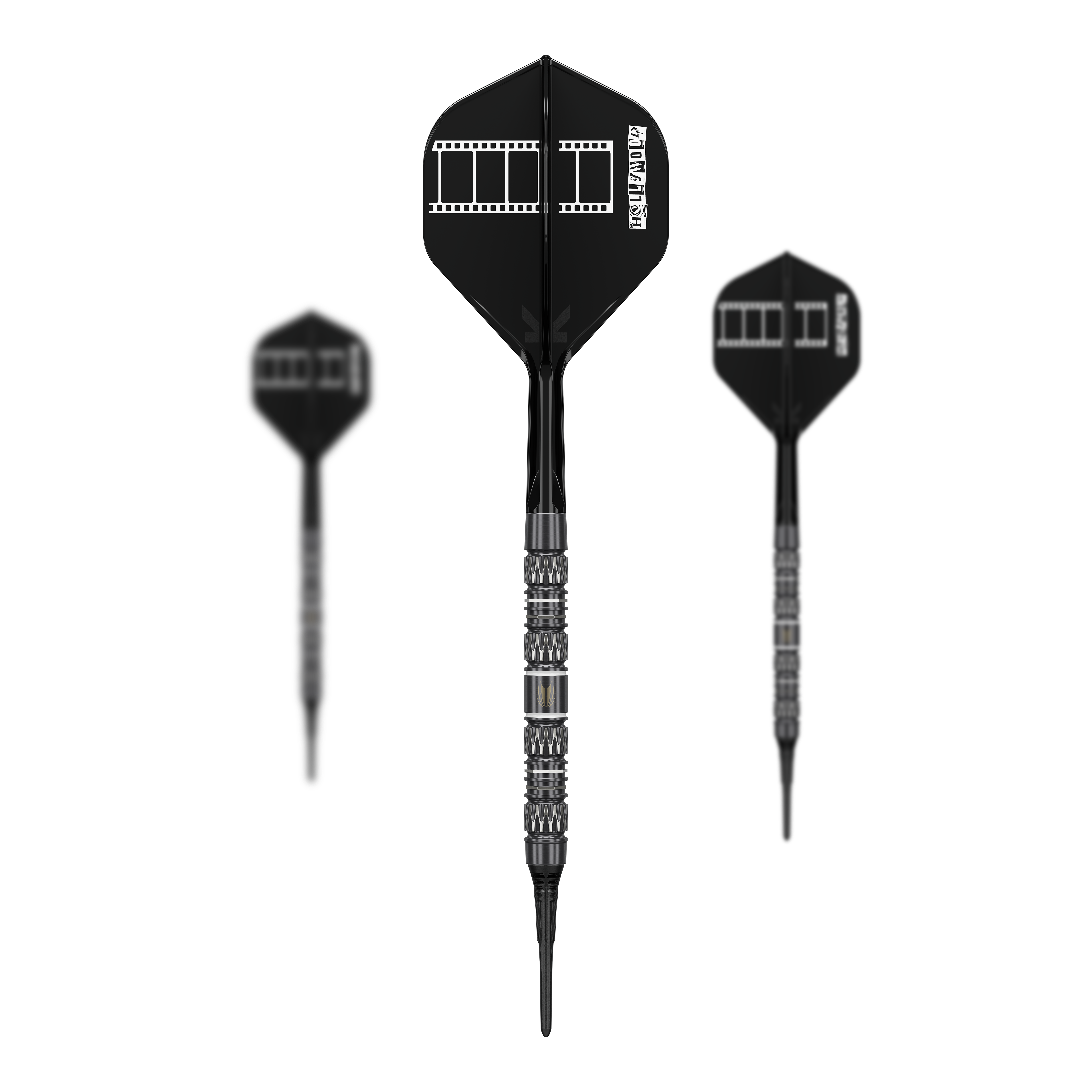 Auf dem Bild sieht man das Set Target Chris Dobey 95K Softdarts - 18g. Es handelt sich um eine Zusammenstellung dieser beliebten Softdarts.